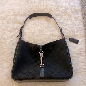Coach Like New! Mini Black Signature Purse.